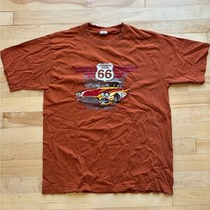 Men's Route 66 Graphic T-Shirt - Rust